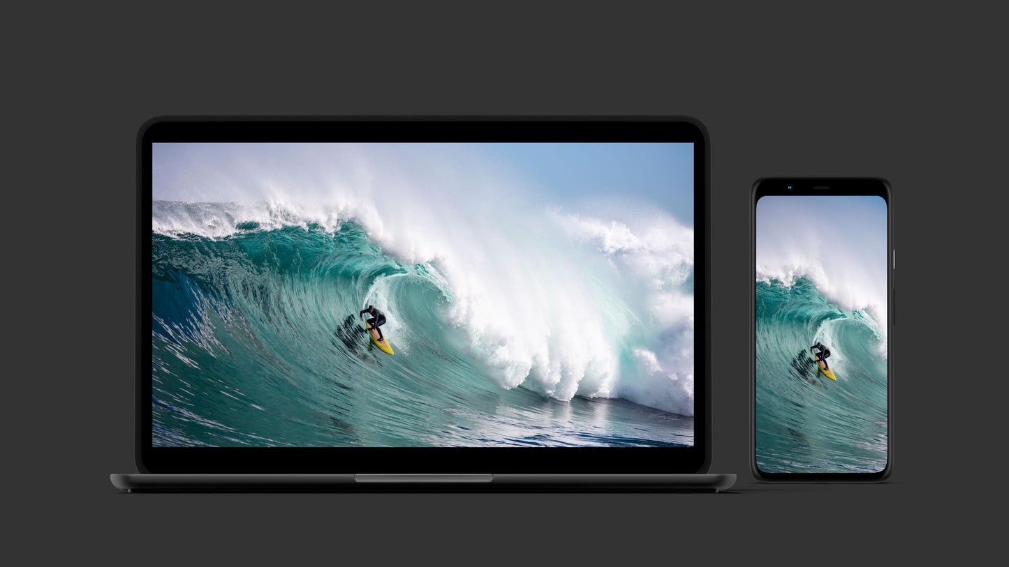6 x Surfing digital wallpapers