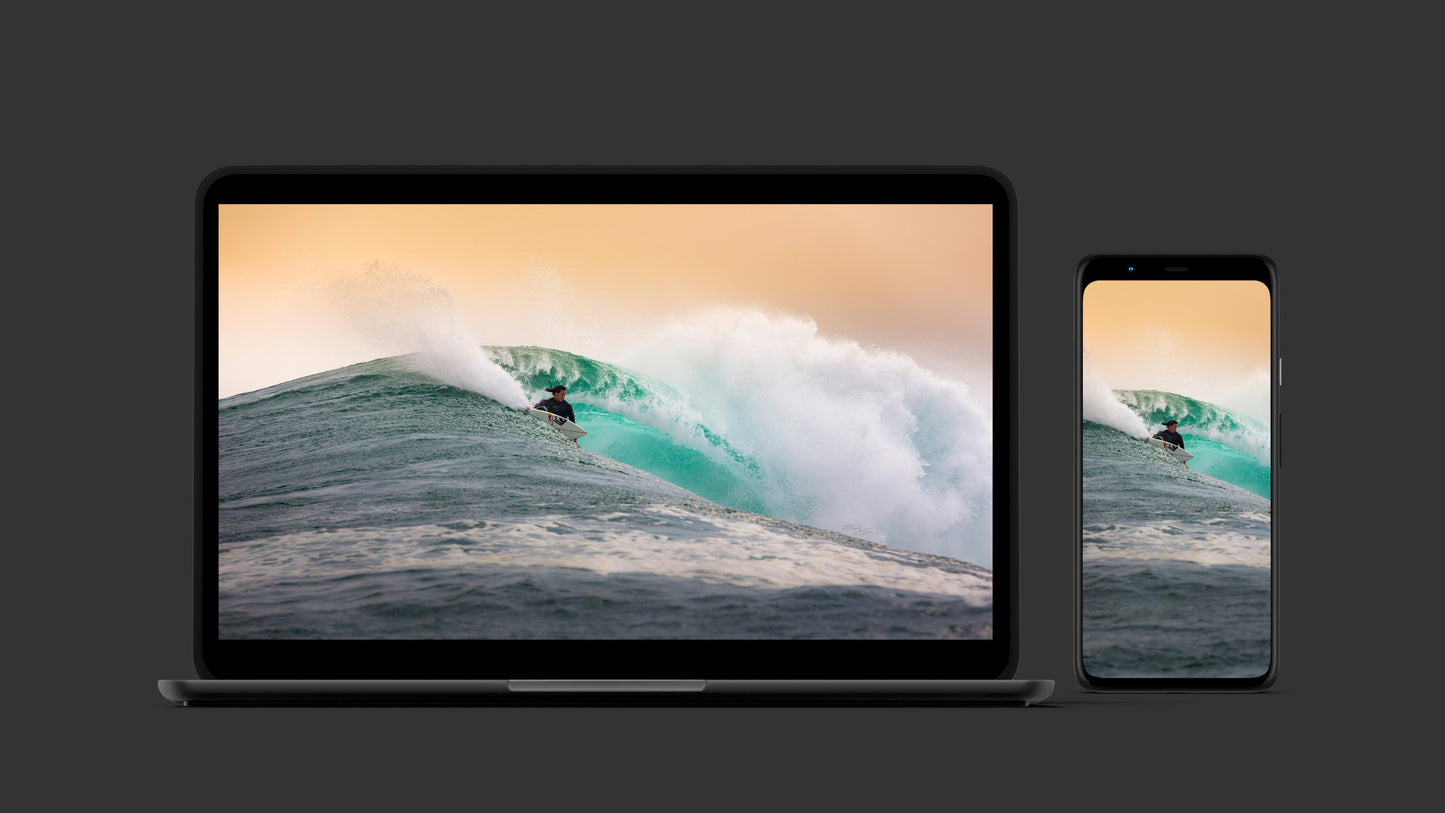 6 x Surfing digital wallpapers